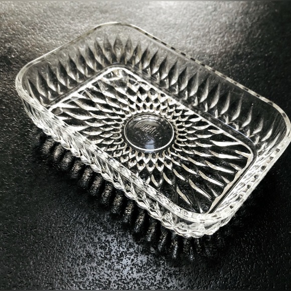 Vintage Bath Crystal Soap Dish Trinket Dish Made In France Poshmark